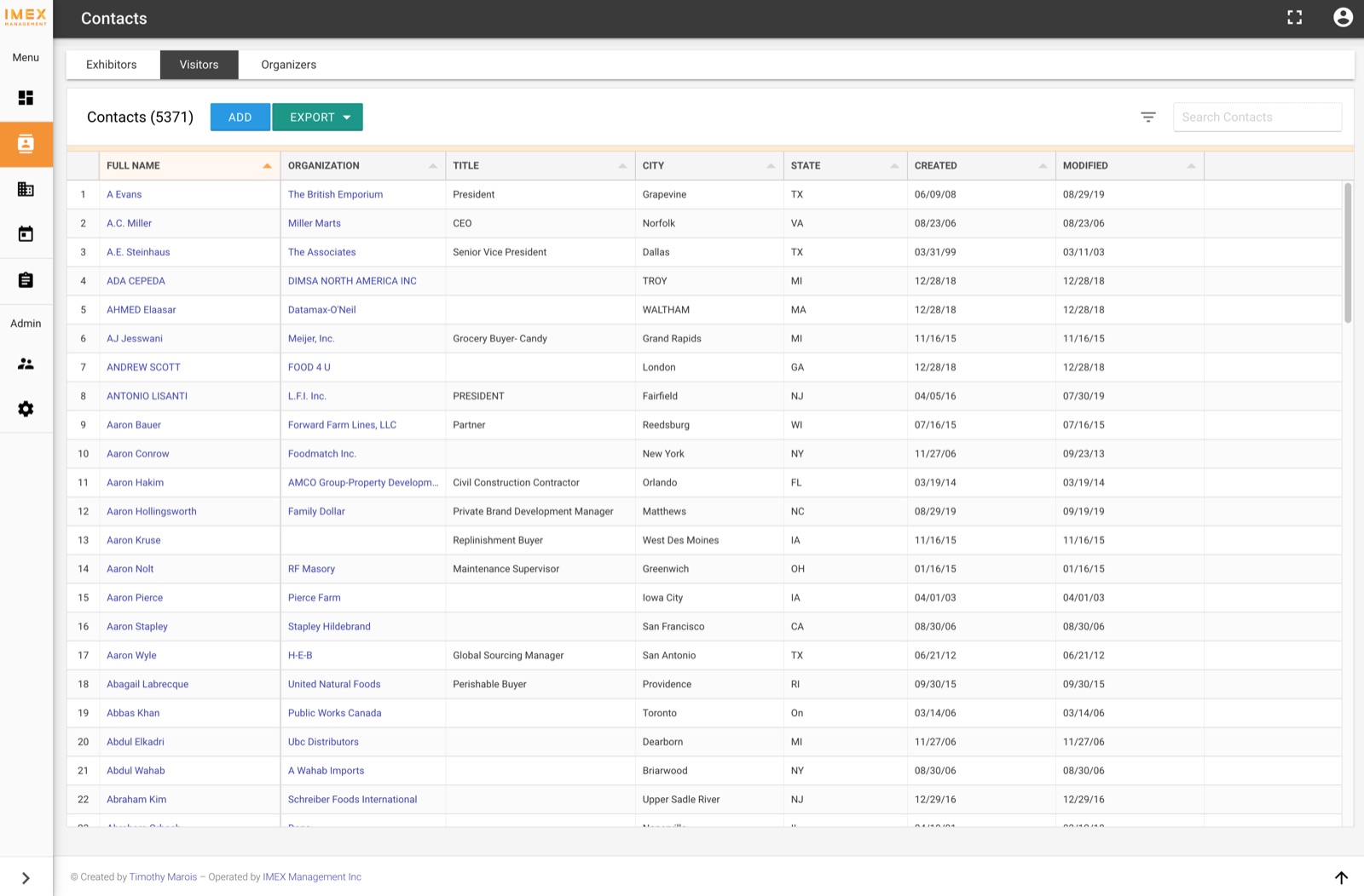 Custom CRM, screenshot 1