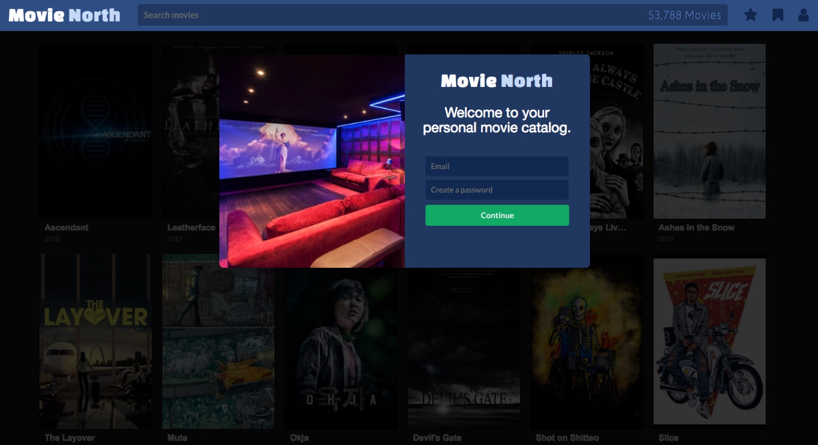MovieNorth.com, screenshot 1