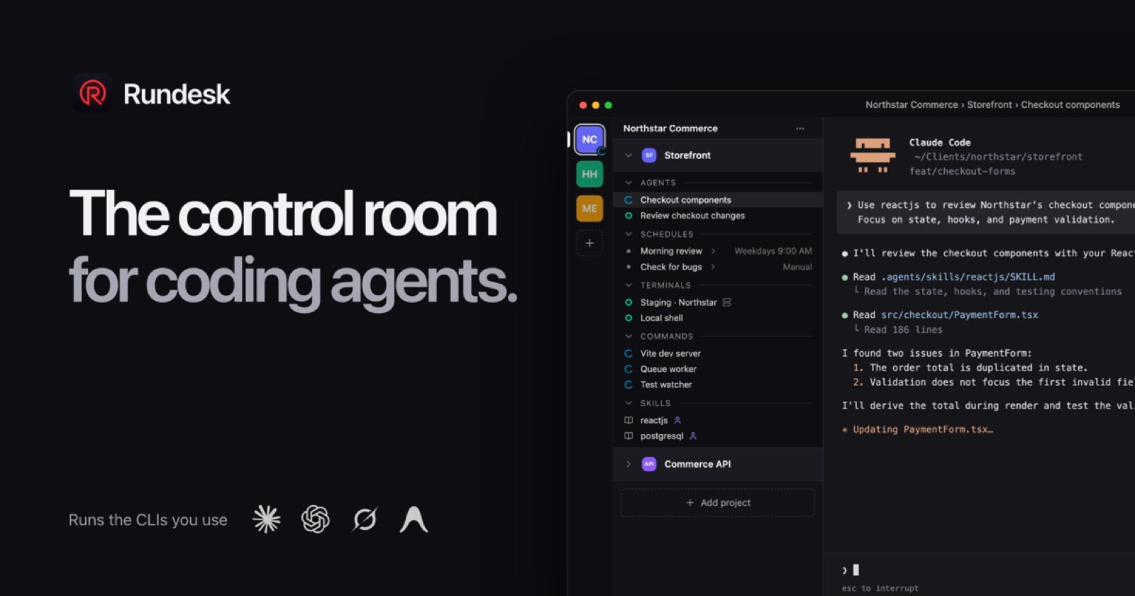 Desktop App for Coding Agents, screenshot 1