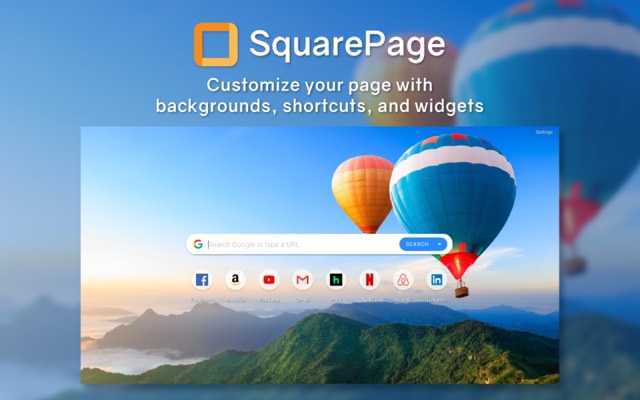 SquarePage Chrome Extension, screenshot 2